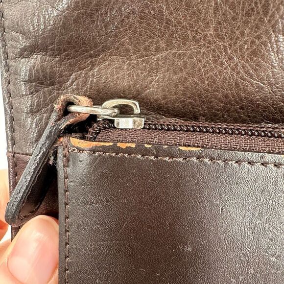 Vintage 90s Wilsons Leather Crossbody Bag Brown - Picture 8 of 15